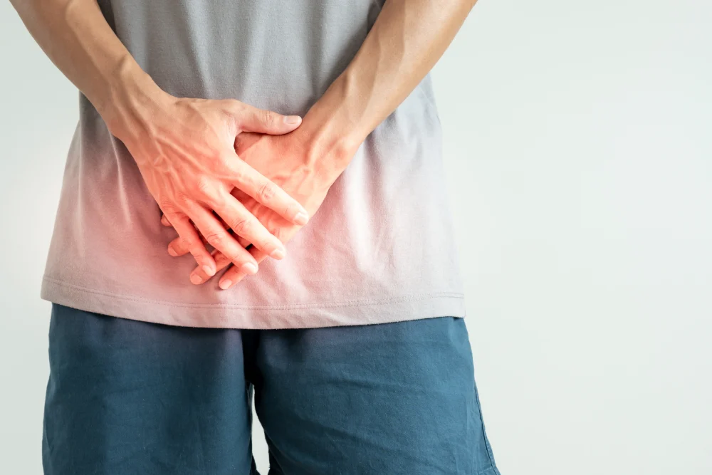 Male patient experiencing urinary discomfort, considering prostate cancer surgery in Singapore